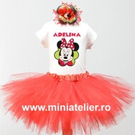 Compleu Tutu Aniversar Minnie Smile