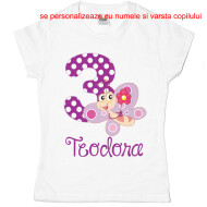 Tricou Sau Body Aniversare Fluturas