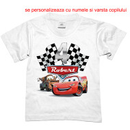 Tricou Aniversar Personalizat Cars