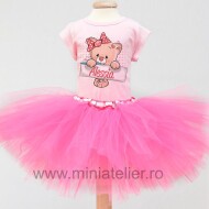 Set Cu Fustita Tutu Aniversar Teddy