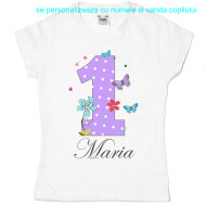 Tricou Sau Body Personalizat Pastel Butterfly