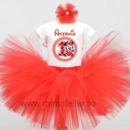 Set Aniversar Cu Tutu Dublu Reversibil Minnie Baby
