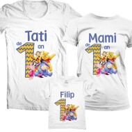 Set De Tricouri Aniversare Winnie Si Prietenii
