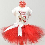 Compleu Cu Fustita Tutu Craciun Little Bear