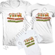 Set De Tricouri Craciun Pentru Parinti Fericiti